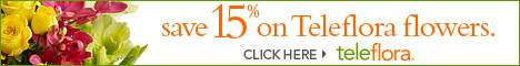 Save 15% on Teleflora Flowers and Gifts