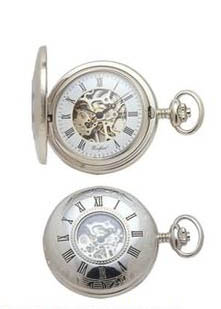 Pocket watch with mechanical movement.